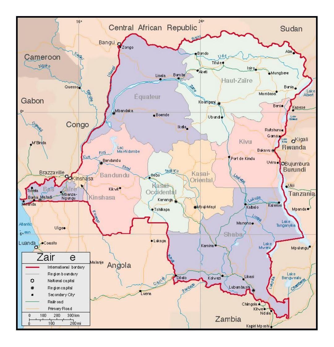 ซาเอียร์ basin แผนที่